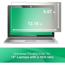 3M Anti-Glare Filter for 14 Widescreen Monitor, 16:9 Aspect Ratio (AG140W9B)