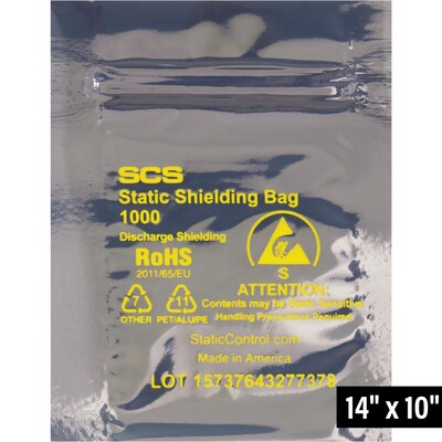 10 x 14 Reclosable Poly Bag, 3 Mil, Clear, 100/Carton (STC363)