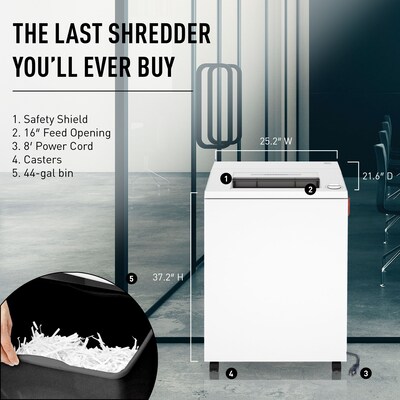 IDEAL 4001 P-5 Security 16 Sheet Cross Cut Multi-Media Commercial Shredder (IDEDSH0323H)