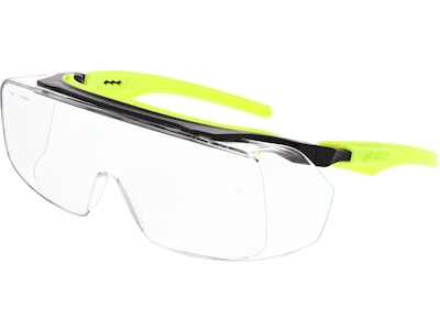 MCR Safety Klondike OTG Anti-Fog Safety Glasses, Over the Glasses, Clear Lens (OG220DC)