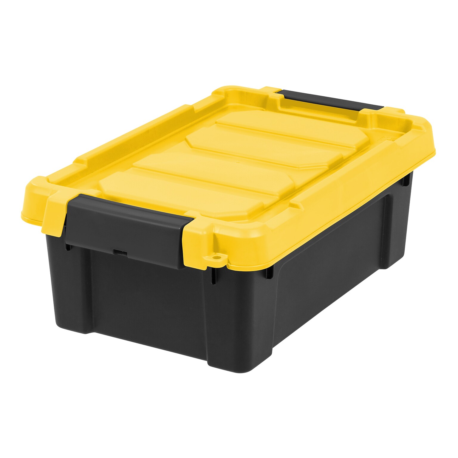 Iris Stor-It-All 13.3 Quart Storage Container with Lid, Plastic, Black, 5/Pack (540013)