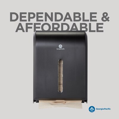Georgia-Pacific Combi-Fold Vista Folded Paper Towel Dispenser, Black (56650A)