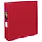 Avery 2 3-Ring Non-View Binders, Slant Ring, Red (27203)