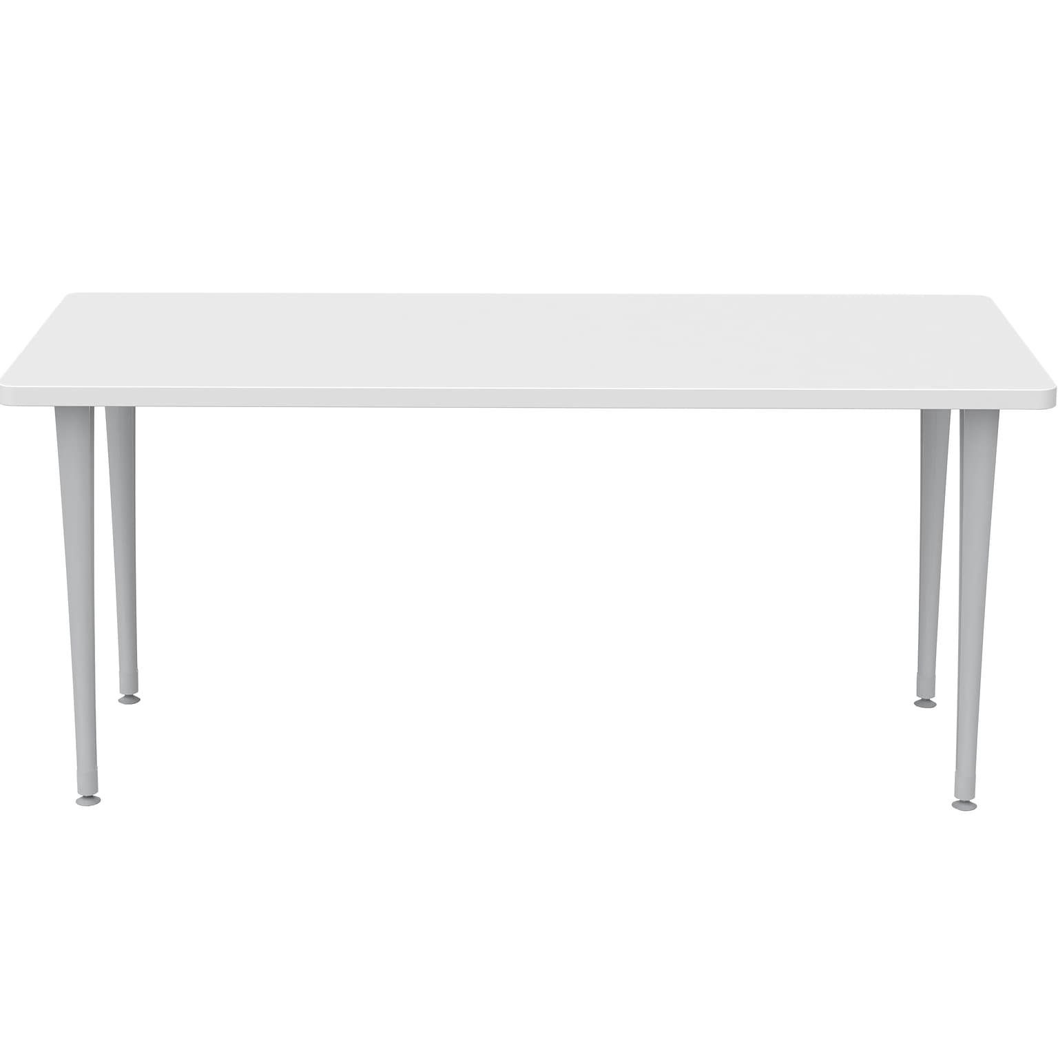 Safco Rumba Training Room Table, 24 x 60, Designer White (RBA6024PGSLDSWT)