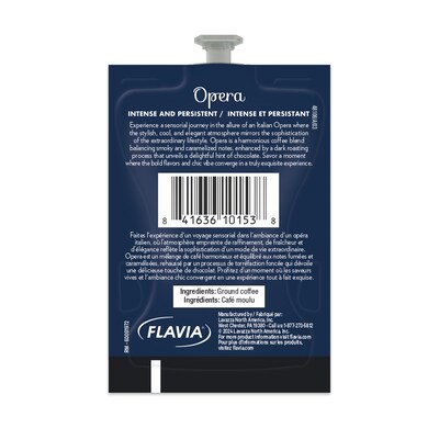 Lavazza Opera Intenso Coffee Flavia Freshpacks, Dark Roast, 76/Carton (MDR01041)