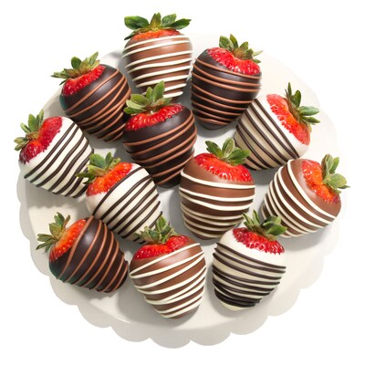 Bake Me A Wish! 12PC Chocolate Dipped Strawberries