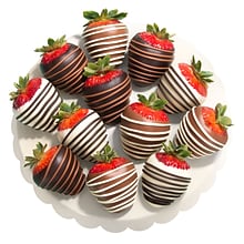 Bake Me A Wish! 12PC Chocolate Dipped Strawberries