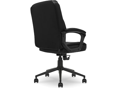 Click365 Transform 1.0 Ergonomic Bonded Leather Swivel Desk Chair, Black (CCHR10001B)