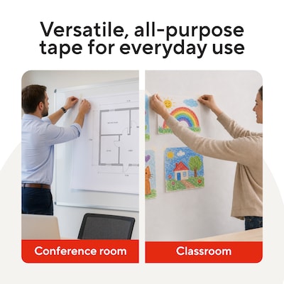 Staples Masking Tape, 0.94” x 60 Yards — 4/Pack