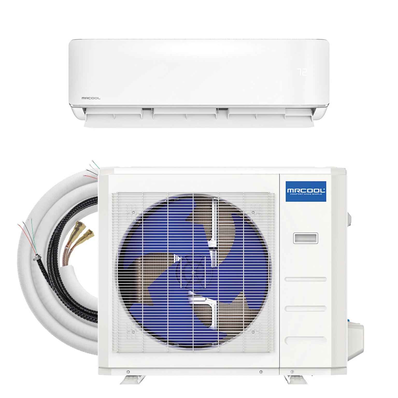 MRCOOL DIY 5th Gen 36K BTU 18 SEER2 Mini-Split Heat Pump w/ 25 ft. Pre-Charged Line Set R454B-230V (DIY36HPWM230D25)