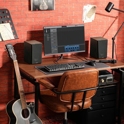 Edifier R990BT 24-Watt-Continuous-Power Bluetooth 2.0 Active Multimedia Speakers, Pair, Black