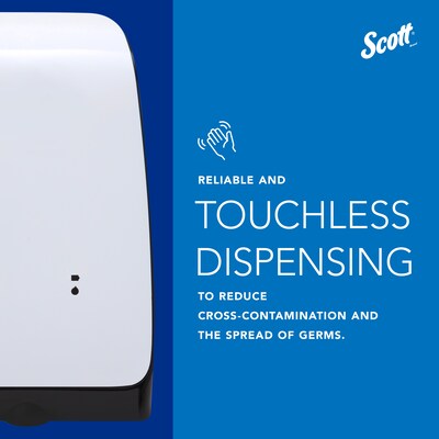 Scott Pro Automatic Wall Mounted Hand Soap/Hand Sanitizer Dispenser, White (32499)