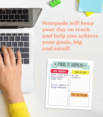 Carson-Dellosa Aim High Notepad Set, Multicolored (145398)