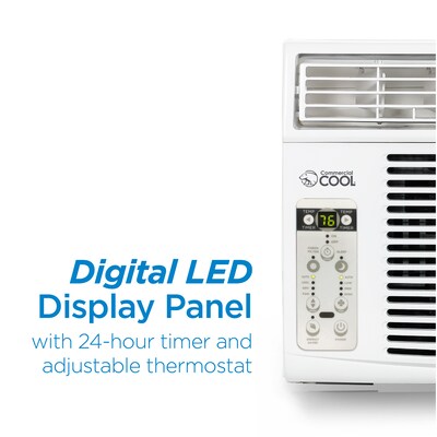 Commercial Cool 115-Volt 8,000 BTU Window Air Conditioner, with Remote, White (CWAM08W6C)