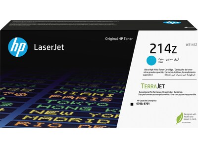 HP 214Z Cyan Ultra High Yield Toner Cartridge (W2141Z)