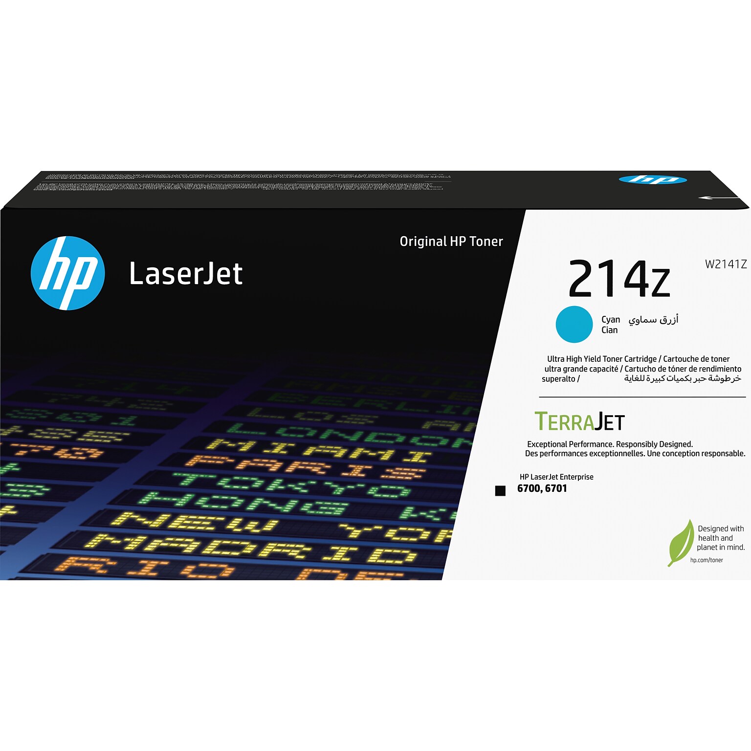 HP 214Z Cyan Ultra High Yield Toner Cartridge (W2141Z)