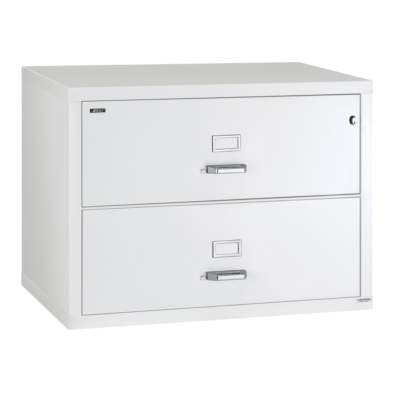 Quill Brand® 38 2-Drawer Fire Resistant Lateral File Cabinet with Lock, Letter/Legal, Artic White (Q382LATAW)