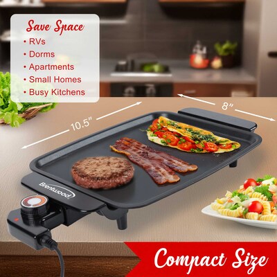 Brentwood 1,200-Watt Electric Ceramic Griddle, Black (TS-810)