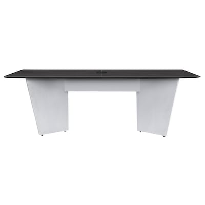 Regency Array 96"W x 48"D Conference Table with Grommet, Ash Grey/White (ACT9648AGWH)