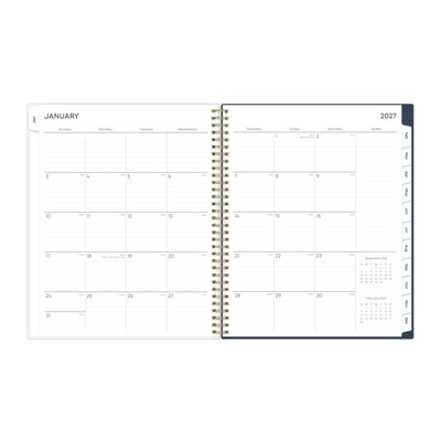 2027 Blue Sky Ashlyn 8.5 x 11 Calendar Year Weekly & Monthly Standard Planner, Plastic Cover, Navy