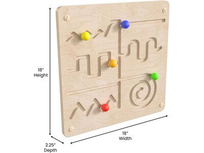 Flash Furniture Bright Beginnings Maze Motor Skills STEAM Wall Activity Board (MK-ME14337-GG)