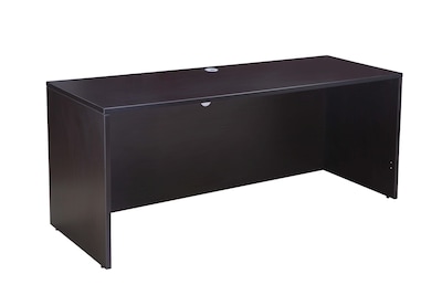Boss Office Products 71" U-Shaped Desk with 2 File Pedestals, Mocha (GROUPA4-MOC)
