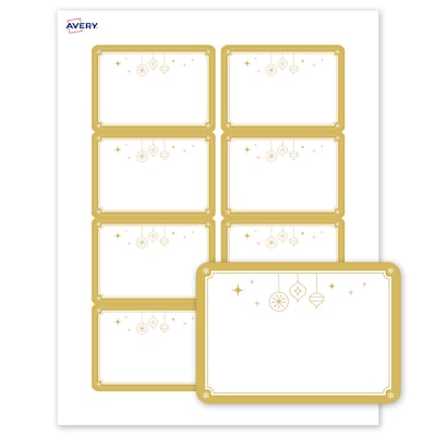 Avery Rectangle Multipurpose Labels, 2-1/3 x 3-3/8, White, 80/Pack (19479370532)