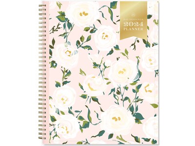 2024 Blue Sky Day Designer Coming Up Roses Blush 8.5 x 11 Weekly & Monthly Planner, Multicolor (14