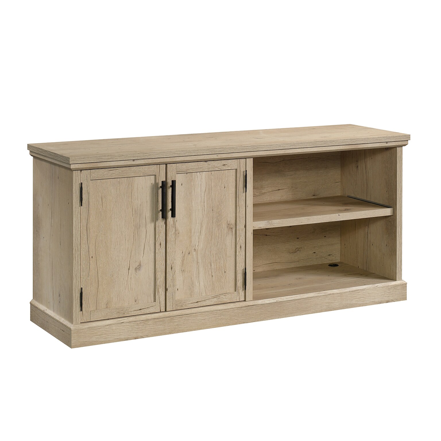 Sauder Aspen Post 30H Storage Credenza with 2 Shelves, Prime Oak (427018)