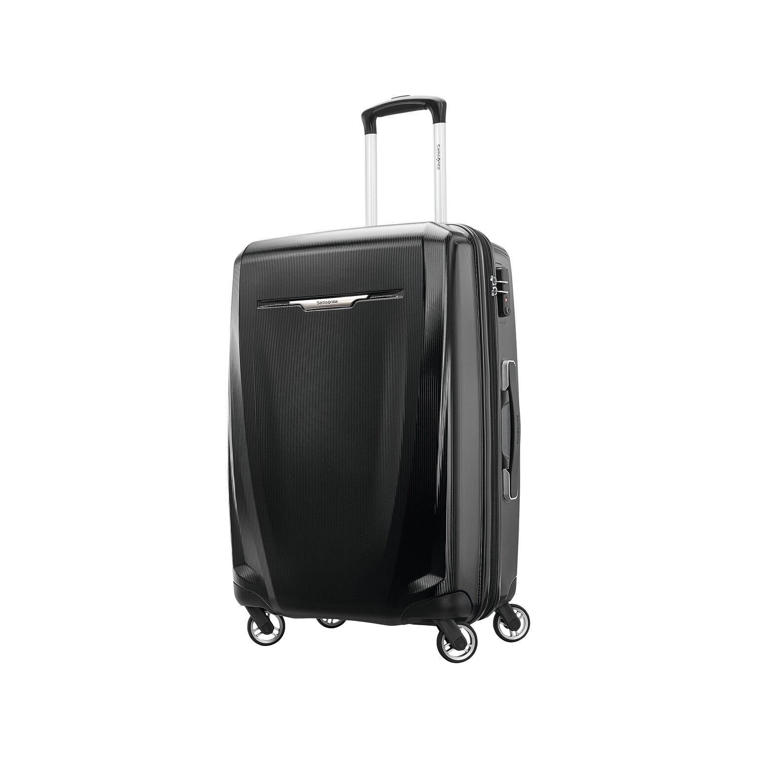 Samsonite Winfield 3 DLX Polycarbonate 4-Wheel Spinner Luggage, Black (120753-1041)