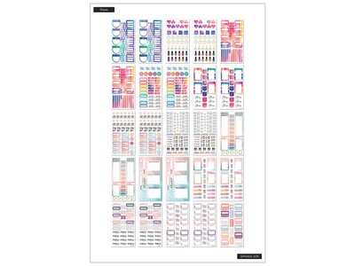 The Happy Planner All the Essentials Mega Value Pack Stickers, Assorted Colors, 2172/Pack (SP1H100-005)