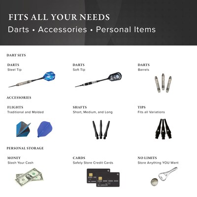 Casemaster Sole Aluminum Dart Case (36-0403-01)