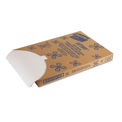 Dixie Greaseproof Liftoff Pan Liner, 16.38 x 24.38, White, 1,000/Carton (DXELO10)