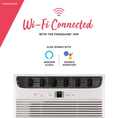 Frigidaire 115-Volt 6,000 BTU Smart Window-Mounted Air Conditioner with Remote, Wifi Enabled, White (FHWW063WB1)