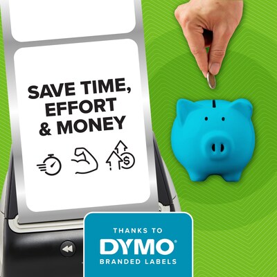 DYMO LabelWriter Large Shipping Labels, 57mm x 104mm, White, 250 Labels/Roll, 6 Rolls/Box (2229753)