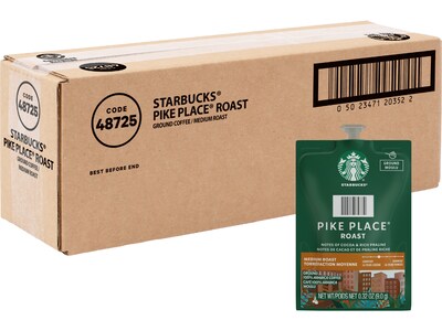 Starbucks Pike Place Roast Coffee Flavia Freshpack, Medium Roast, 38/Carton (48725)