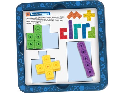 Learning Resources MathLink Cubes Brain Puzzle Challenge (LER9336)