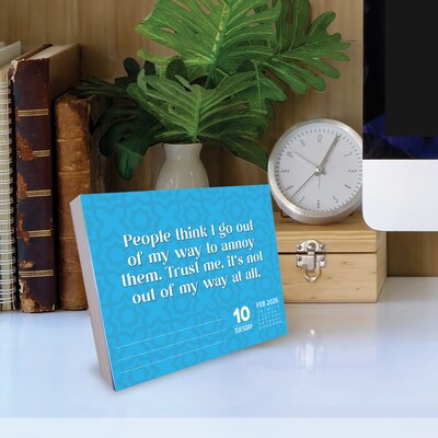 2026 Willow Creek Sprinkle Sarcasm Like Confetti 6.2" x 5.4" Day-to-Day Calendar (54420)