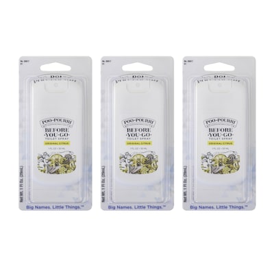 Poo-Pourri Original Citrus Pocket Sprayer - 1 oz Travel Size, 48/Carton (30917-CS)