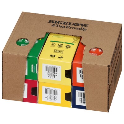 Bigelow Assorted Herbal Tea Bags, 28/Pack, 6 Packs/Carton (17578)