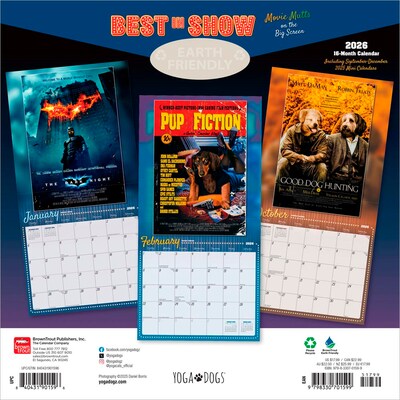 2026 BrownTrout Best in Show 12 x 12 Monthly Wall Calendar (9798330701599)