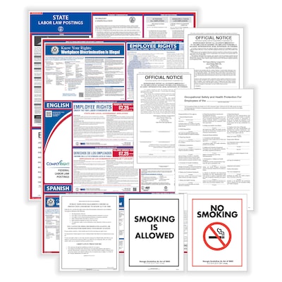 ComplyRight Federal (Bilingual), State and Public Sector (English) Labor Law Poster Set, Utah (EFEDS