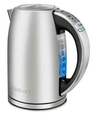 Cuisinart CPK-17P1-PerfecTemp Cordless Electric Kettle, 7-Cups, Silver