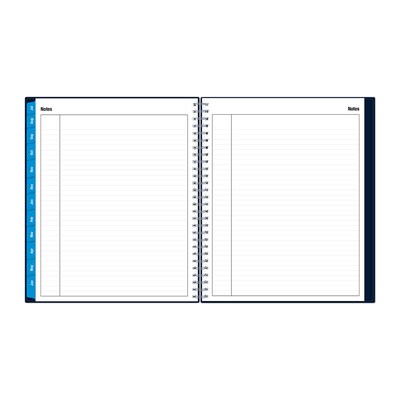 2025-2026 Blue Sky Enterprise 8" x 10" Academic Year Monthly Planner, Plastic Cover, Navy (148674-A26)
