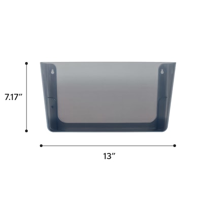 TRU RED™ Plastic Letter Wall File, Smoke (TR55343)
