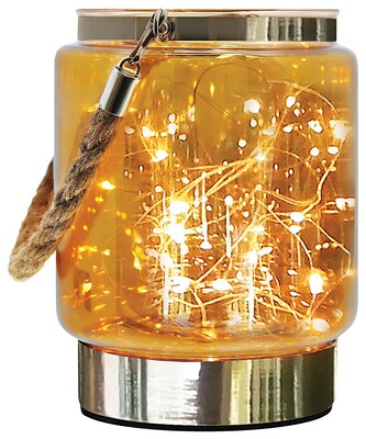 Deco Glass Shimmer Light with 20 LED String Lights