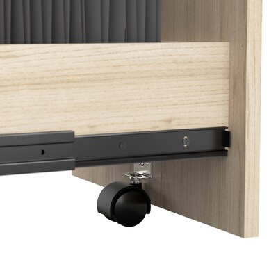 Bush Business Furniture Office in an Hour 3 Drawer Mobile File Cabinet, Natural Elm (WC36553-03K)