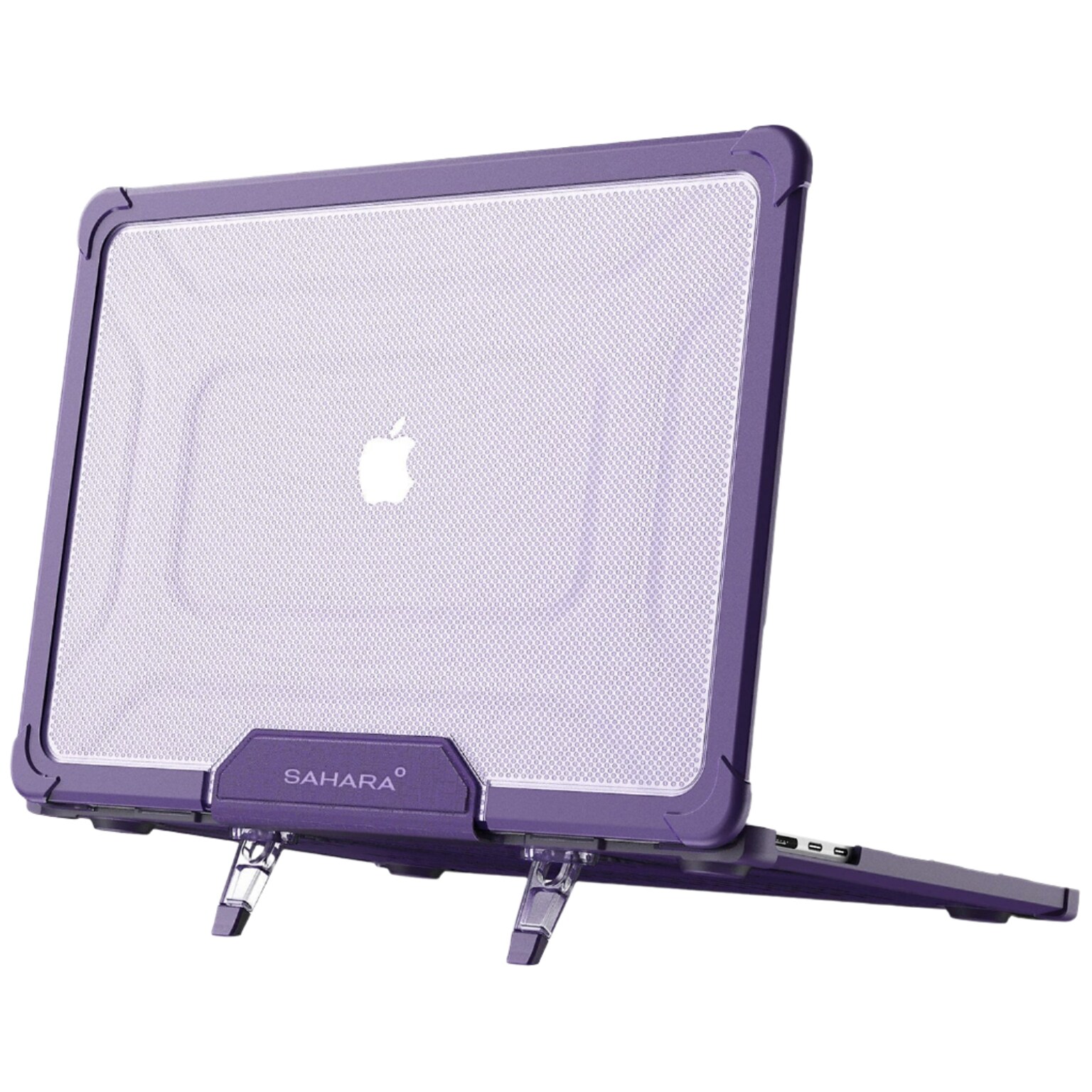 SaharaCase Heavy-Duty Raider Series 13.6 Laptop Case with Stand, Shock Absorbing, Purple Oasis (LT00055)
