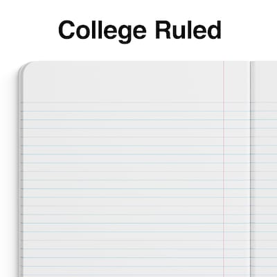 Staples® Composition Notebook, 7.5" x 9.75", College Ruled, 100 Sheets, Blue (ST55067)