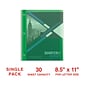 Staples® 2-Pocket Presentation Folder with Fasteners, Green (26388)